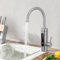 HOMELODY Rubinetto elettrico con scaldabagno 230V, Rubinetto cucina con scaldabagno cucina LED Rubinetto elettrico in acciaio inox