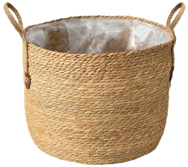 Weidenkorb für Pflanzen, großer Blumentopf, geflochten, aus Rattan, moderner und praktischer Blumentopf, Pflanzenkorb aus natürlicher Weide – Dekoration für Haus und elegante Aufbewahrung