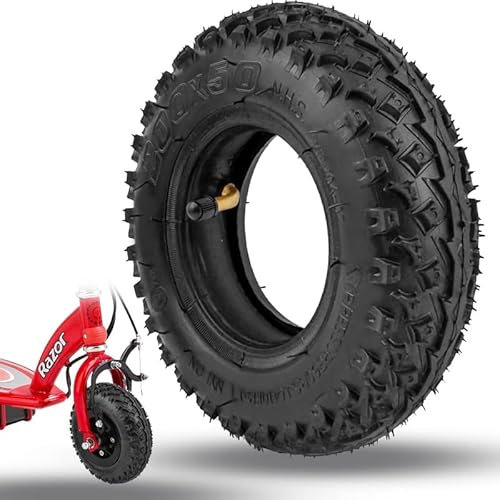Felixstory 200 x 50 Off-Road Tyre, Suitable for Speedway Mini 4 Pro, 8 x 2 Inch Tyre with Inner Tube Suitable for Futecher Gun Pro, Speedtrott GX12, City Bug, Razor e100 e150 Electric Scooter