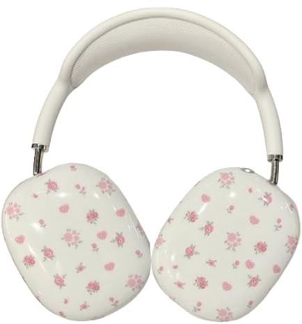 eglixu Kreatives süßes Muster für AirPods Max Kopfhörer, weiche TPU-Hüllen für Damen und Herren, Kopfhörer-Schutzhülle für AirPods Max (Blume)