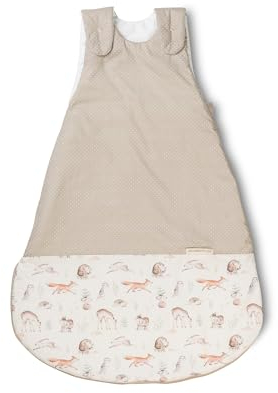 ULLENBOOM Sommerschlafsack Baby Waldfreunde (Made in EU) - Aus OEKO-TEX Materialien - 0,5 TOG, Schlafsack für Babys und Neugeborene, Größe: 68/74