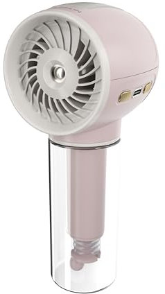 Nitecore izzCool 10 Pro Humidificateur d'air portable ventilateur brumisateur d'air conditionneur 4000 mAh pulvérisation d'eau ventilateur de refroidissement de bureau portable (rose)