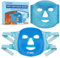 Masque rafraîchissant pour le visage,Masque Froid Visage en Gel,Masque Rafraîchissant, Compresse Chaude Et Froide Pour le Visage pour Soulager Stress,Peut être utilisé des deux côtés Réutilisabl
