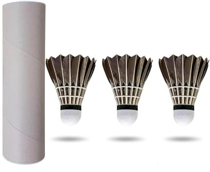 3 Packungen Advanced Black Goose Feather Shuttlecocks Badminton Birdies Windproof Badminton Balls Outdoor Student Sport Training Badminton Birdies Balls Set mit großer Stabilität für Indoor Outdoor