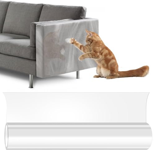 20CM × 3M Cat Scratch Protectors for Furniture - Self-Adhesive Sofa Protectors, Anti Scratch Cat Tape, Stop Cats Scratching Furniture, Thick Scratching Pad for Door Mattress Sofa Carpet