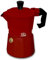 Generico GD LOVES YOUR HOME Caffettiera Moka in Alluminio，Caffettiera Classica in Alluminio, 1 a 6 Tazze (Rosso, 2 TAZZA)