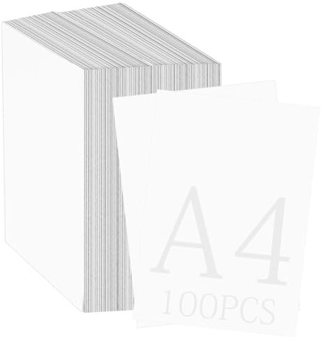 WANDGU 100 Blatt Weißer Dickes Papier A4 250g/m²: Kartonpapier DIN A4 21x29,7 cm, Dicker Druckerpapier Bastelkarton für Hochzeitseinladungen, Menükarten, Scrapbooking, DIY-Bedarf, Malen und Basteln