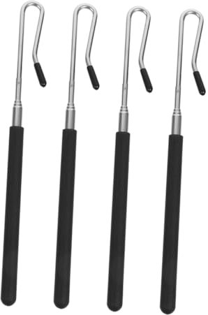 VICASKY 4 Stück Handpuppen-Joystick Puppen Steuerung Stäbe Handpuppen Manipulationsstäbe Stäbe für Puppenkontrolle Metallpuppenhandstab Puppenstangen aus Metall Puppenhalter Eisen Black