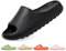 Jesindr Claquette Hommes Claquettes Femme Plage Ete Sandales Homme Caoutchouc Pantoufles Femme AntidéRapante Piscine Slide Unisex Epaisse Confort Foam Slides, Noir, 46 EU