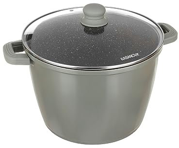 KASANOVA Grande pentola antiaderente linea I Giganti, con coperchio in vetro (28 cm)