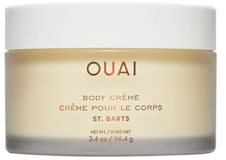OUAI Body Creme, St. Barts Travel Size - Hydrating Whipped Body Cream with Cupuaçu Butter, Coconut Oil & Squalane - Softens Skin & Delivers Radiant Glow - Sulfate-Free Skin Care (96.4g)