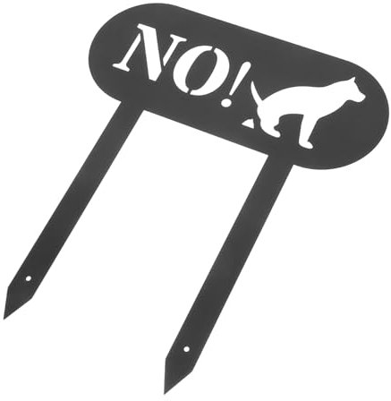 Happyyami Panneau De Caca De Chien Pieu D'Avertissement Panneaux De Chien En Plein Air Signe De Caca Panneau D'Avertissement De Caca De Chien Pas De Piquet De Chien Signe De Chien Non Pipi