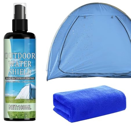 Humkopnl Spray a Prueba de Agua, líquido impermeabilizante de 100 ml, Spray Resistente al Agua, para Lona, Nailon, poliéster, Mochilas, Tiendas de campaña, Conchas, Remo de esquí