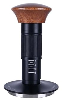 Espresso Force Tamper mit Sound-Feedback, 4 federbelastete Kaffeepulver-Hammerwerkzeuge mit automatischer Freigabe(53mm)