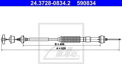 ATE 24372808342 Clutch Cable