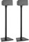 Sanus Wireless Sonos Speaker Stand for Sonos One, Play:1, Play:3 - Audio-Enhancing Design with Built-in Cable Management - Pair (Black) - WSS22-B1