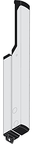 Handhebel für Fenster, Aluminium silber eloxiert, 1 Stück | passend zu GEZE Oberlichtöffner OL 90 N / OL 95