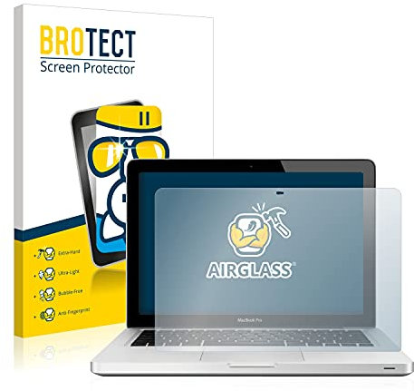 BROTECT Schutzglas für Apple MacBook Pro 13 2012 Schutzfolie Panzer Folie Glas Displayschutz Made in Germany [Kratzfest 9H, Anti-Fingerprint]