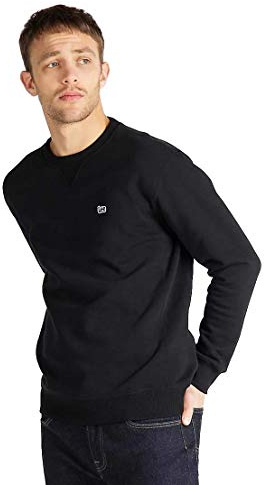 LEE - Mens Sweatshirt - Regular Fit - Patch Crew Sws - Black