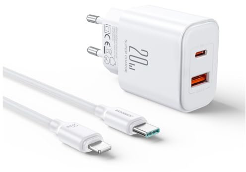 JOYROOM 20W PD+QC Oplader inclusief USB-C naar USB-C Kabel - 1 Meter - Weiß