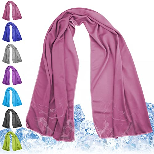 Meiyante Kühlendes Handtuch für Hals und Gesicht, 110 x 39,9 cm, kühlendes Handtuch für heißes Wetter, schnell trocknend, Workout, Schweißhandtuch für Fitnessstudio, weich, atmungsaktiv,