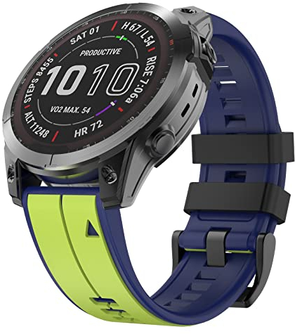 MYSNBKN Fenix 7 Armband 22 mm Silikonbänder für Fenix 5/Fenix 5 Plus/Fenix 6/Fenix 6 Pro/Fenix 7/Fenix 8 47mm/Forerunner 935/Forerunner 945/Approach S60/Quatix 5