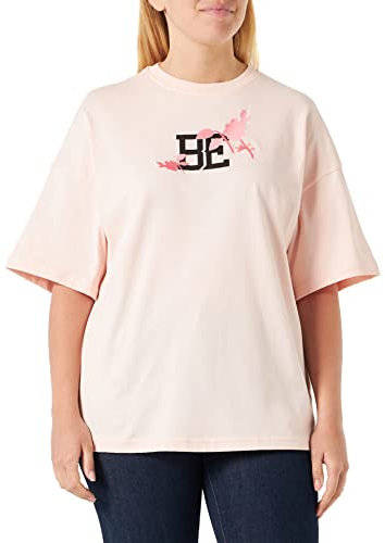 United Colors of Benetton T- Shirt 3bl0d103w, Rose Pastel 26p, Medium Femme