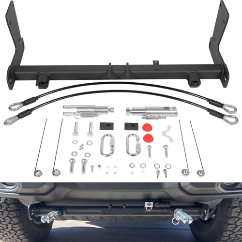 BX1139 Tow Bar Base Plate Tow Bar Bracket for 2018-2024 Jeep Wrangler JL JLU All Models with Standard Bumper Replace# BX1139