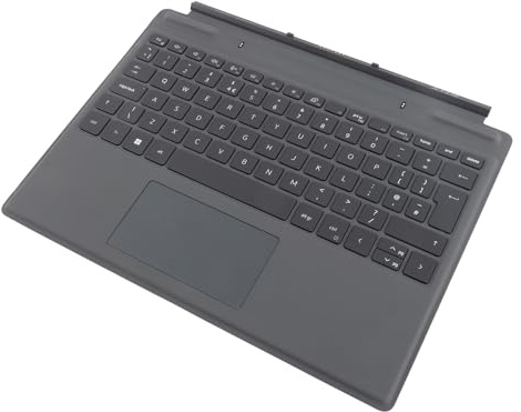 ASHATA Clavier Détachable Portable pour Dell pour Clavier D'ordinateur Portable Latitude 7320 7310 avec pavé Tactile, Rétroéclairage, Noir