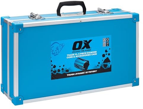 OX Tools Spectrum Trade XL 5 Piece Diamond Core Drill & Accessories Case