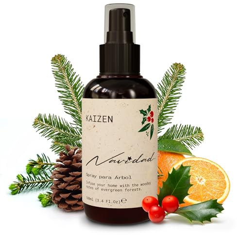 Kaizen Tannenduft für Weihnachtsbaum - 100ml - Weihnachtsbaum Duftspray, Sinnlicher Baumduft, Duftöl Weihnachten für besinnliche Stimmung, Raumduft Weihnachten Christmas Duft Raumspray