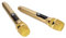 Wireless Microphone,1 for 2 Cordless Handheld Mic Handheld Microphone System,6.35mm/3.55mm LED Display Karaoke Microphone,for KTV/Home/Wedding/Party (Gold)