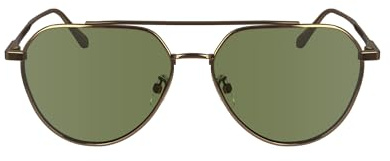 Calvin Klein Unisex CK24100S Sunglasses, 771 Amber Gold, 57