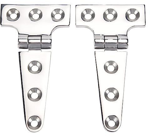 Orimommth 2 PCS Heavy Duty Stainless Steel Marine Grade Casting Door Hatch Hinge