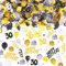 AIVEKE Konfetti 30. Geburtstag Deko - Happy Birthday Konfetti (Gold Schwarz) - Partydekoration Geburtstag Tischdeko Streudeko Geburtstag Deko Konfetti für Jubiläen, Geburtstage, Partys