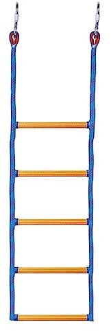 Glanhbnol Marine Rope Ladders Extension 5 Step Boat Rope Ladder Fishing Rope Boarding Ladder For Sailboats Kayak Canoeing 5 Step Boat Rope Ladder