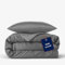 twenty:three Lyocell Bettwäsche (1x) 135x200 + (1x) 40x80 Dark Gray - 100% Tencel - Gewonnen aus Eukalyptus - Hochwertig - Nachhaltig - Atmungsaktiv - Luxus - Hypoallergen