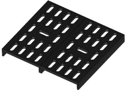 Kaminrost - Passend für Hark Kaminöfen inkl. Modellübersicht - Ascherost Kamin aus massivem Stahl - feuerfest & hitzebeständig - Kaminrost Feuerrost Kaminofen Rost [280x255x10 mm]