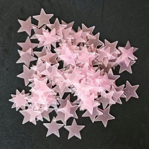 100 Teile/Satz Sterne Leuchtende Wandaufkleber Im Dunkeln Leuchten Für Kinder Babyzimmer Dekoration Aufkleber Stern Home DIY Dekor Wandbild-Rosa