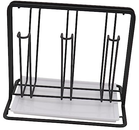 MAGICLULU Mug Holders for Kitchen Cup Hanger Cup Drying Rack Plate Rack Drainer Iron Stand