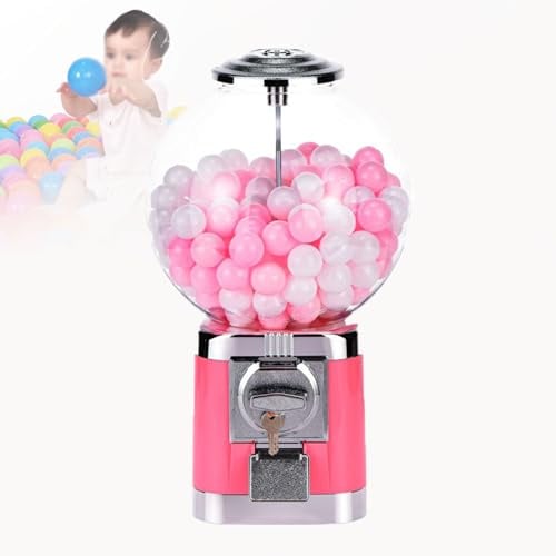 URJWAN Kaugummi-Automat, Spielzeug-Automat, Kapsel-Automat, Bonbon-Automat FüR GeschäFte, Mini-Automat,Pink