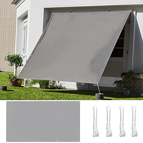 Outdoor Impermeabile 3x9M Pergola Tende 95% UV Blocco Tenda per Cortili Balcone Grigio Chiaro Vela Giardino 22439