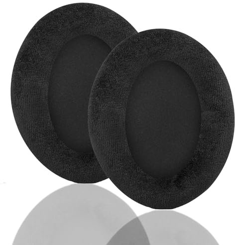 ACCIUK Replacement Ear Pads, Compatible with Sennheiser HD 650/HD 660S Headphones. Made of Soft and fine Flannel and Memory Foam, Headphone Replacement Ear pad Accessories 1 Pair (Black)