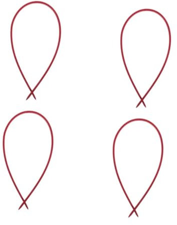 Gatuida 4pcs Car Horn Cable The Wire Tools Car Wire Threading Wire Car Wire Management Wire Car Wire Running Tool Car Wire Threading Kit Car Wire Installation Kit Speaker Wire Red Plastic