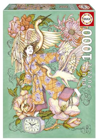 Educa - 1000-teiliges Puzzle für Erwachsene | Ana Jarén Erwachen. Inklusive Fix Puzzle-Kleber. Maße: 48 x 68 cm. Ab 14 Jahren (20249)