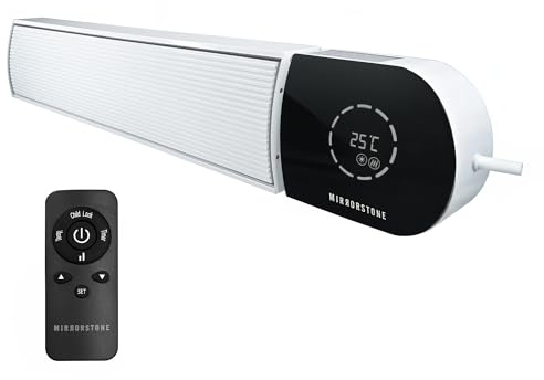 Ionis 3000W White Wi-Fi Remote Controllable Infrared Bar Heater