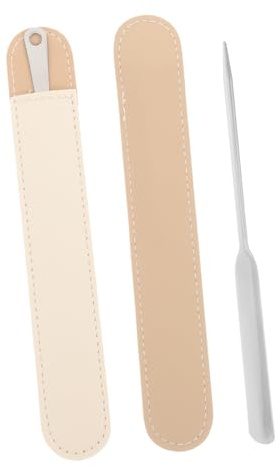 Healeved Metallspatel Aus Edelstahl Kosmetikspatel Zum Mischen Von Foundation Make-up-mixer Für Nagellack Farbe Wimpernkleber Gesichtscreme Hygienisch Und Praktisch