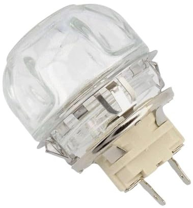 Franza - Portalampada forno per Electrolux Aeg Zanussi 3879376931-3879376436 completo di calotta in vetro e lampadina - LF26 - Prodotto originale