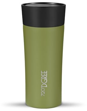 720°DGREE Taza Termo Café 350ml “PleasureToGo 2.0“ - 3 Tamaños, Sin BPA, Prueba Fugas, Doble Pared, Aislado Vacío, 360°-Tapa - Vaso Térmico Acero Inoxidable para llevar - Bebida 5h caliente, 10h frío