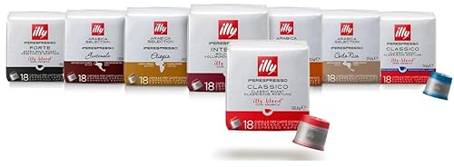ILLY 108 Café en capsules Hyperespresso 100 % Arabica | 6 paquets assortis au choix caffe illy Made in Italy
